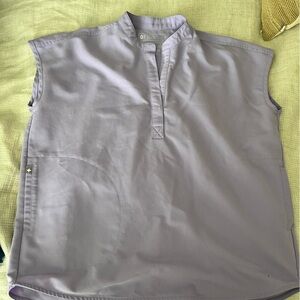 Figs Oversized Rafaela Lavender Scrub Top